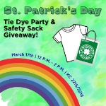 St. Patrick's Day Tie Dye Party & Safety Sack Giveaway on March 17, 2026